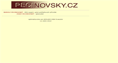 Desktop Screenshot of pecinovsky.cz